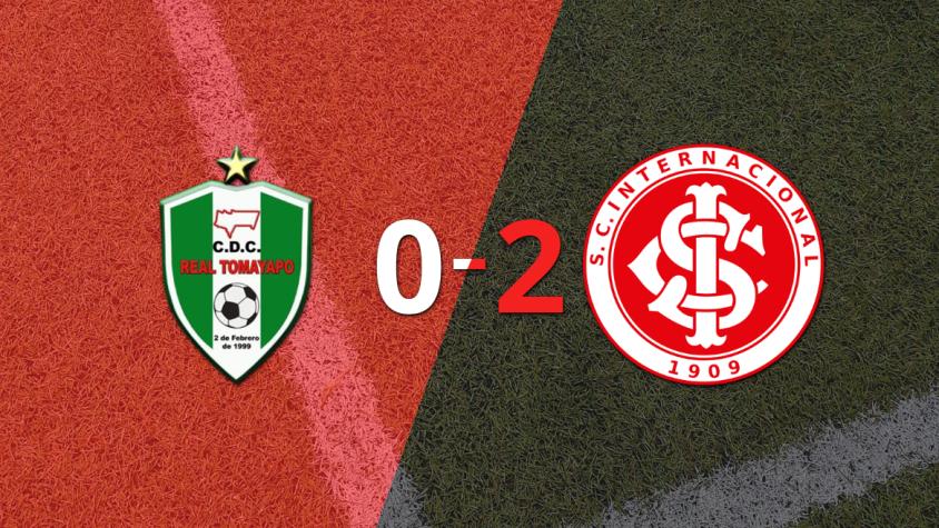 Internacional no da tregua y gana por 2 a 0 sobre Real Tomayapo