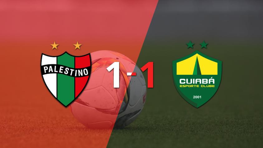 Palestino empató con Cuiabá y todo se define a la vuelta