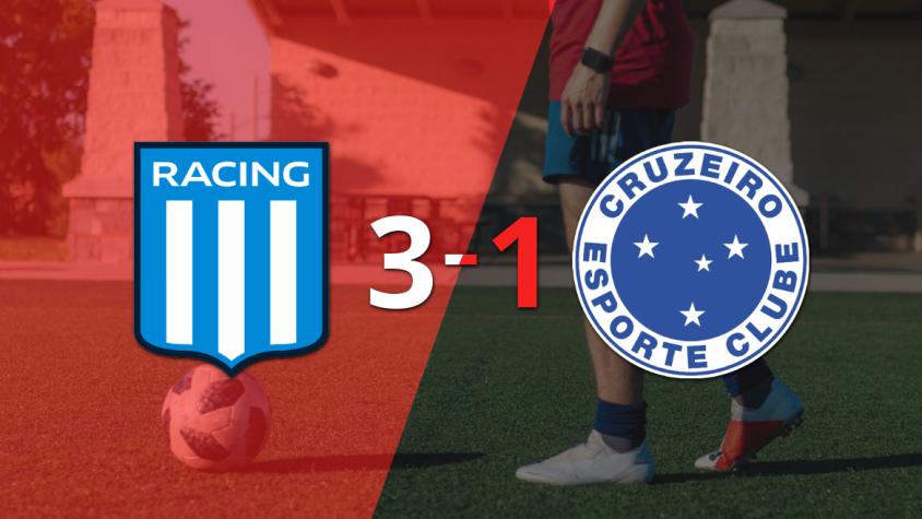 Racing Club gritó campeón al derrotar 3-1 a Cruzeiro