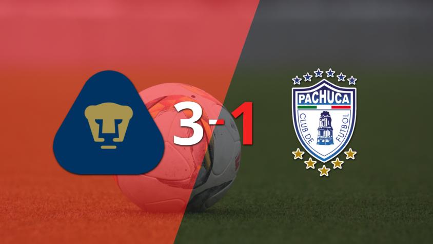 Doblete De Eduardo Salvio En El Triunfo 3-1 De Pumas UNAM Frente A Pachuca