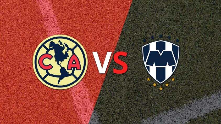 Se juega el segundo tiempo buscando el desempate entre Club América y CF Monterrey
