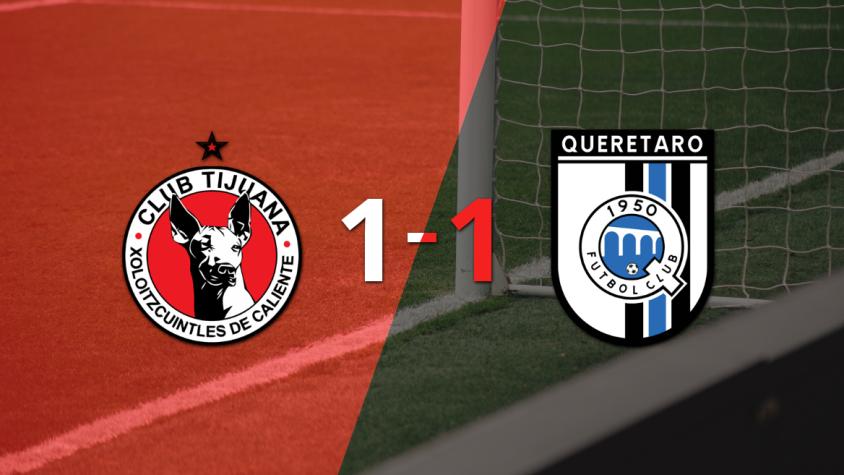 Tijuana y Querétaro se repartieron los puntos en un 1 a 1