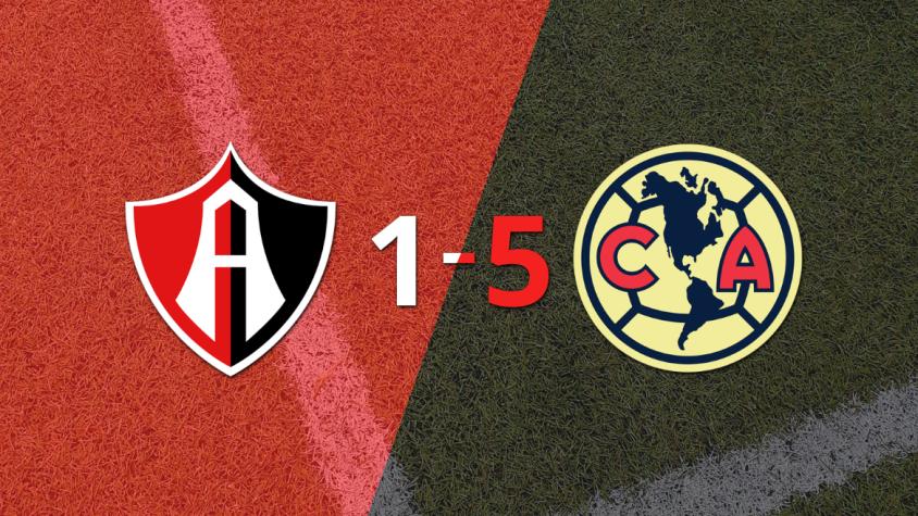 Club América goleó 5-1 a Atlas con doblete de Henry Martín