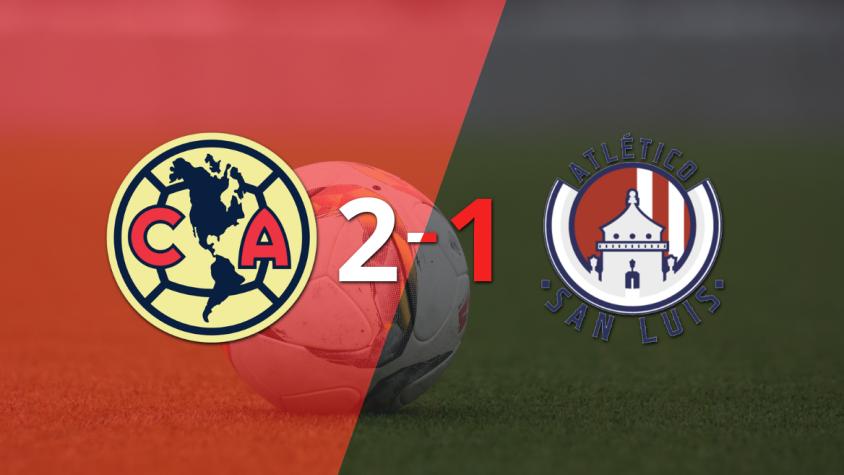Atl. de San Luis no pudo con Club América y perdió 2 a 1