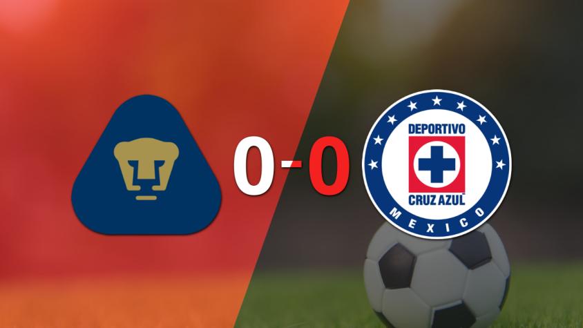 Pumas UNAM y Cruz Azul empataron sin goles