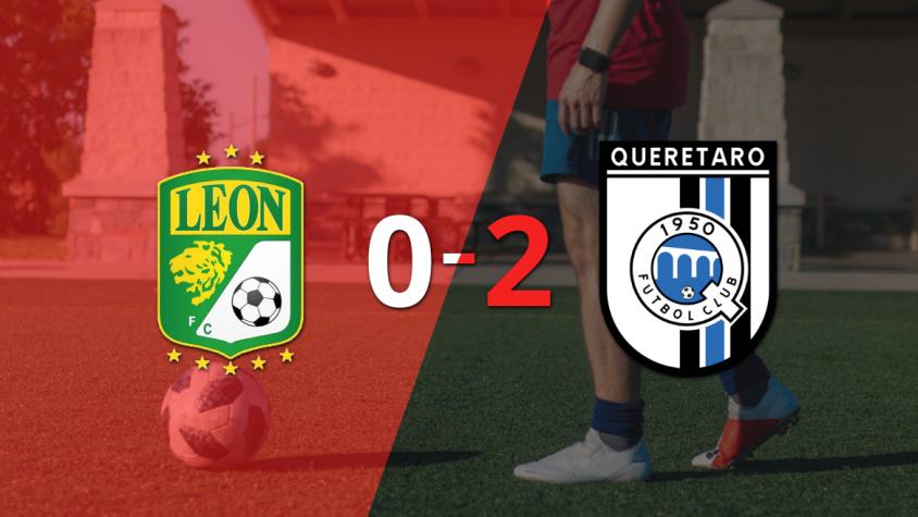 León no pudo ante la contundencia de Querétaro y perdió por 2 a 0