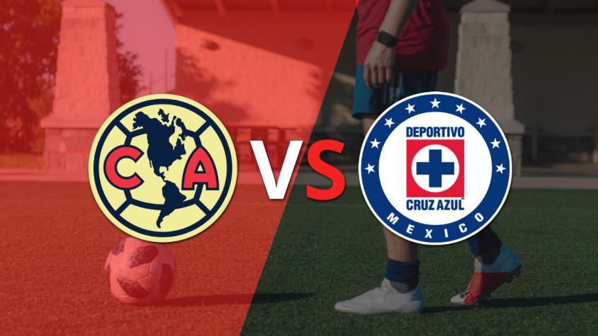 Club América avanza 1 a 0 ante Cruz Azul en el estadio Azteca