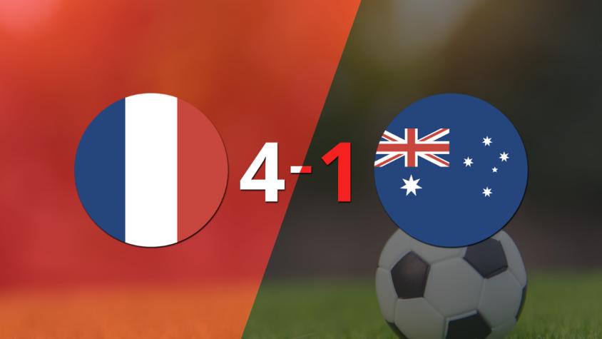 Mundial 2022: Arrolladora victoria 4-1 de Francia sobre Australia
