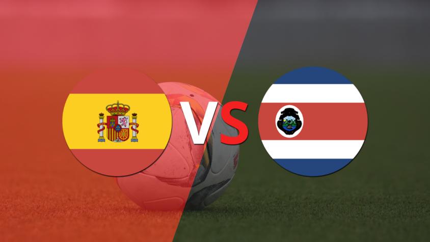 Goleada 7 a 0 de España a Costa Rica