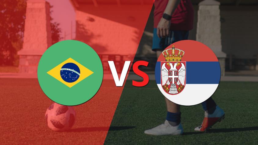 Por dos goles de diferencia, Brasil se impone a Serbia