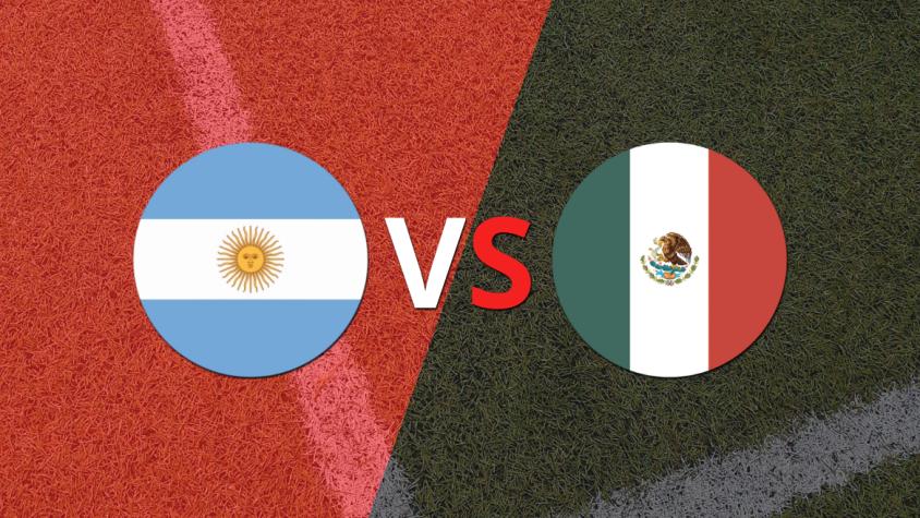Con dos anotaciones, Argentina vence a México Con dos anotaciones, Argentina vence a México