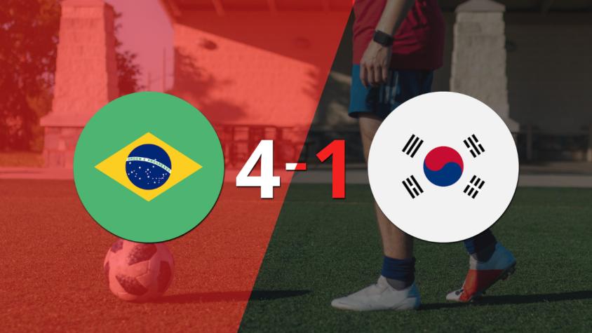 Mundial 2022: Brasil paseó a Rep. de Corea y selló su triunfo 4 a 1