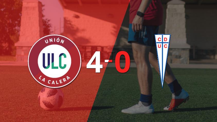 Con doblete de Matías Cavalleri, U. La Calera liquidó 4-0 a U. Católica