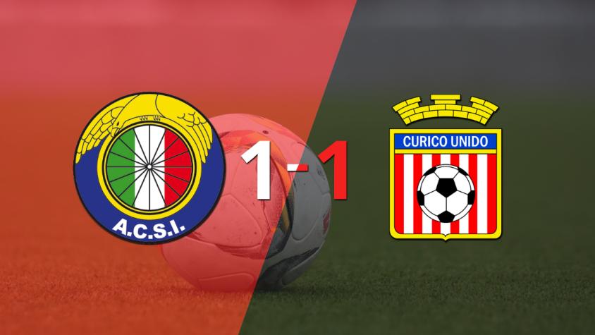 Reparto de puntos en el empate a uno entre Audax Italiano y Curicó Unido