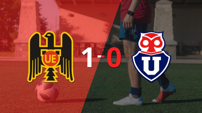 A Unión Española le alcanzó con un gol para derrotar a Universidad de Chile en el estadio Estadio Santa Laura-Universidad SEK