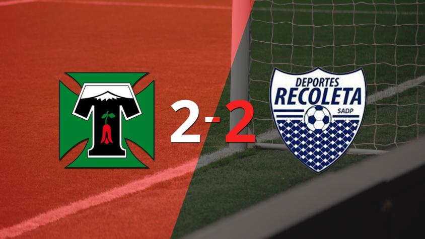 Vibrante 2-2 entre Deportes Temuco y Recoleta
