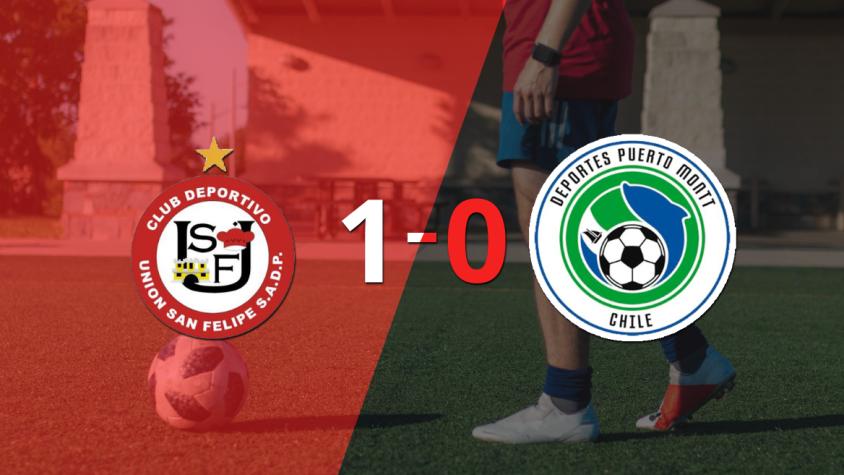 A U. San Felipe le alcanzó con un gol para derrotar a D. Puerto Montt en el estadio Municipal de San Felipe