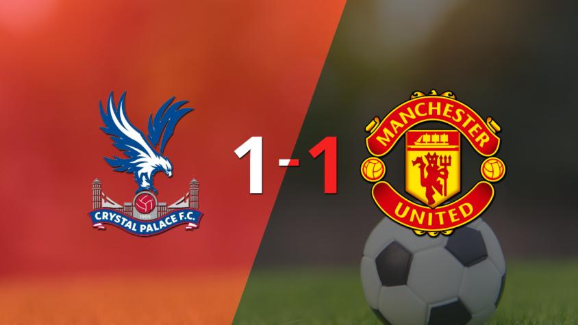 Empate a uno entre Crystal Palace y Manchester United