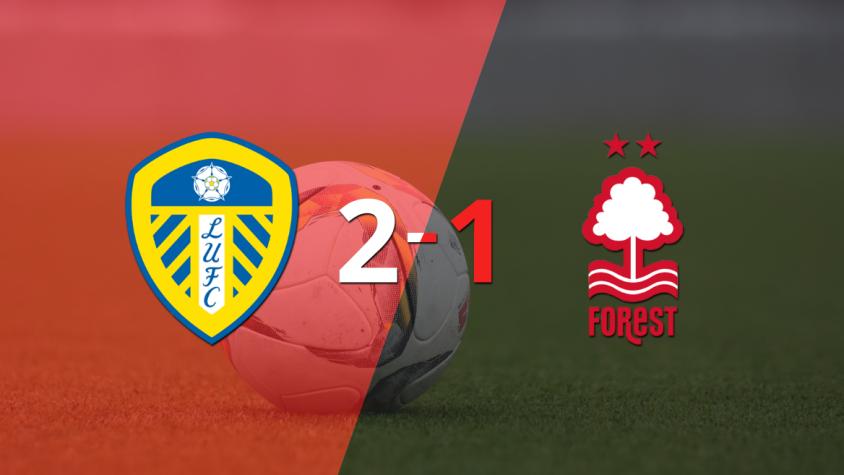 Leeds United consiguió una victoria en casa por 2 a 1 ante Nottingham Forest