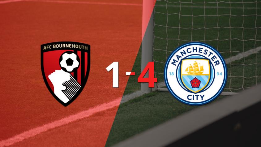 Sin apuros, Manchester City venció a domicilio a Bournemouth