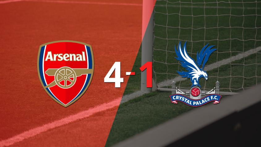 Crystal Palace cayó ante Arsenal con dos goles de Bukayo Saka