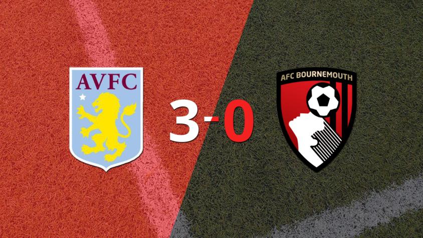 Bournemouth se fue goleado 3-0 en su visita a Aston Villa