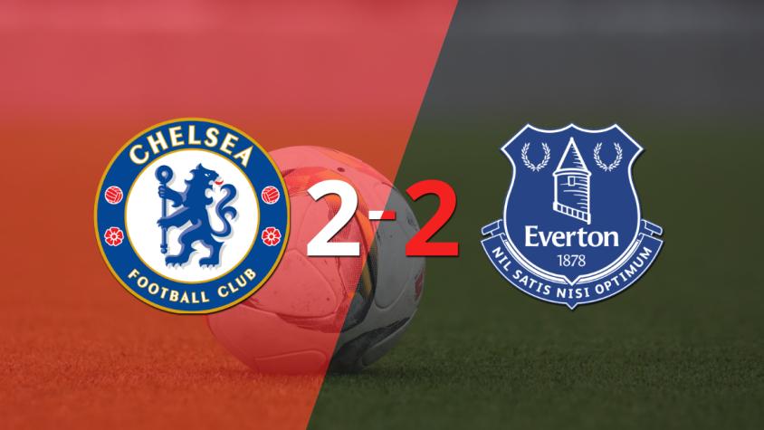 Chelsea y Everton igualaron por 2 en un vibrante partido Chelsea y Everton igualaron por 2 en un vibrante partido