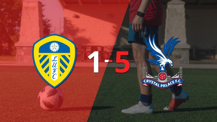 Con doblete de Jordan Ayew, Crystal Palace liquidó 5-1 a Leeds United