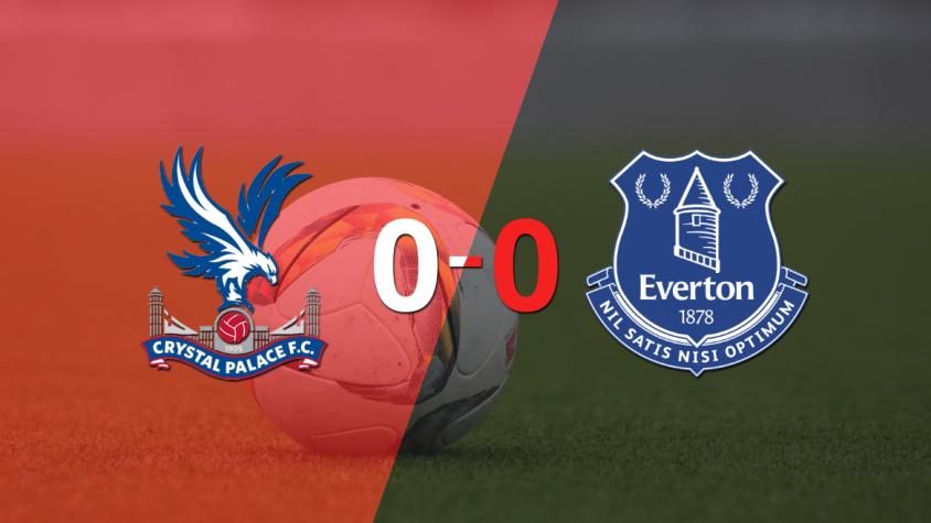 Cero a cero terminó el partido entre Crystal Palace y Everton