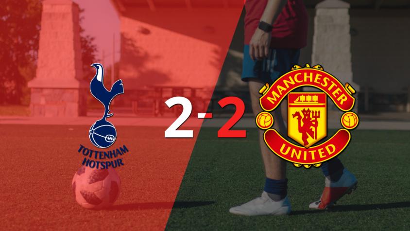 Tottenham y Manchester United sellaron un empate a dos