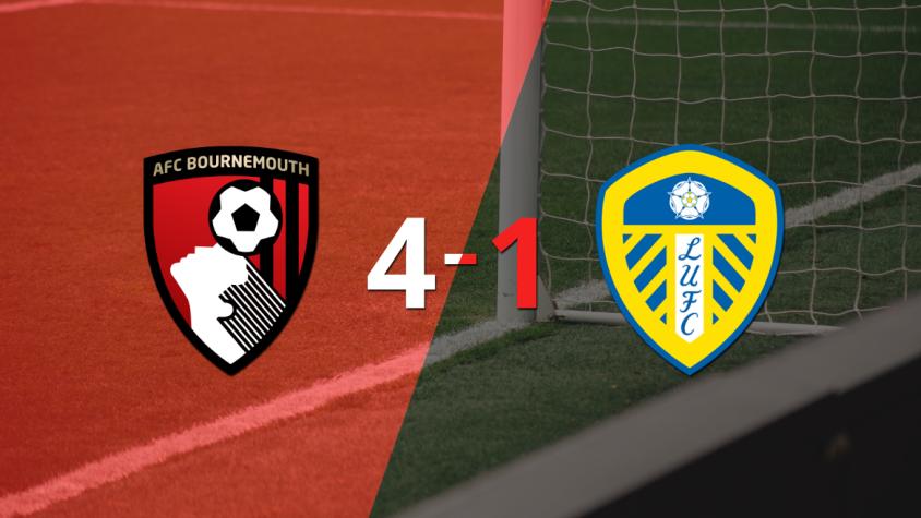 Leeds United cayó ante Bournemouth con dos goles de Jefferson Lerma