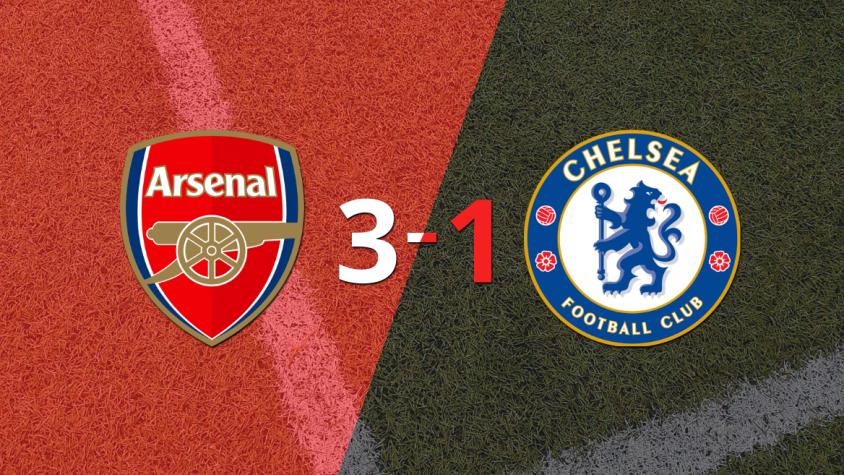 Arsenal superó a Chelsea con dos tantos de Martin Odegaard