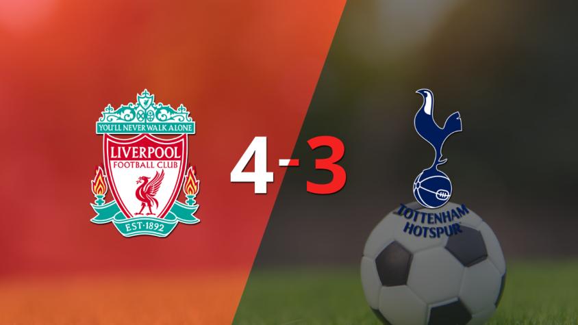 Tottenham no pudo hacer frente al poderío de Liverpool y terminó perdiendo por 4-3