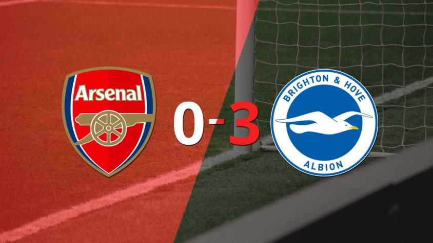 Sin apuros, Brighton and Hove venció a domicilio a Arsenal
