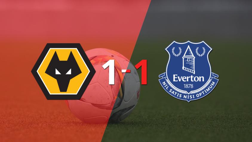 Wolverhampton y Everton igualaron 1 a 1