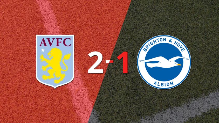 Aston Villa derrotó 2-1 en casa a Brighton and Hove