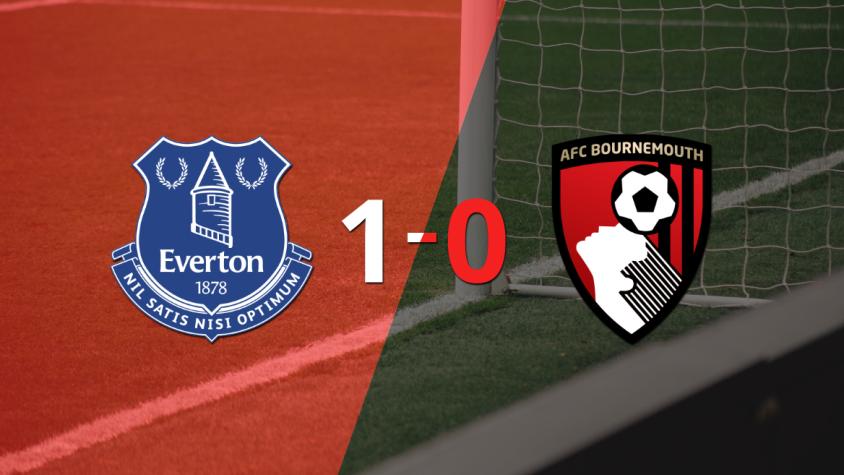 Con un solo tanto, Everton derrotó a Bournemouth en el estadio Goodison Park