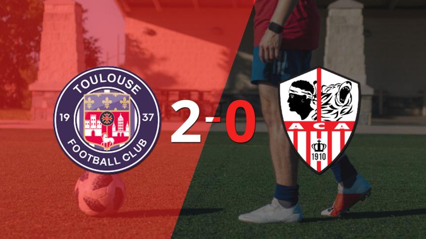 Con dos goles, Toulouse se impuso a Ajaccio AC en el estadio Stadium de Toulouse