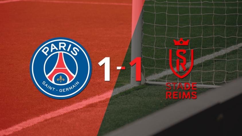 PSG logró sacar el empate de local frente a Stade de Reims