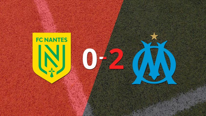 Olympique de Marsella le ganó como visitante a Nantes por 2 a 0 Olympique de Marsella le ganó como visitante a Nantes por 2 a 0