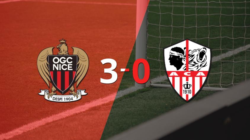 Ajaccio AC cayó ante Nice con dos goles de Billal Brahimi