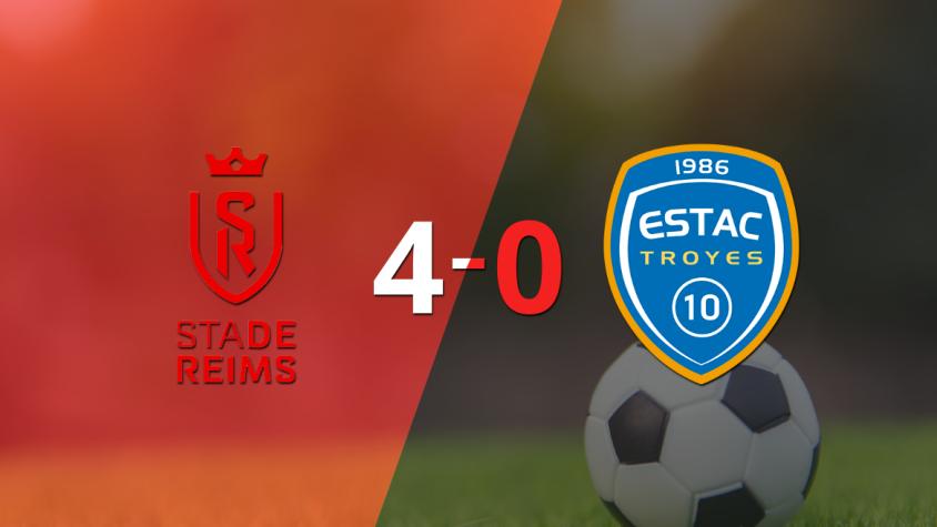 Goleada de Stade de Reims 4 a 0 sobre Troyes
