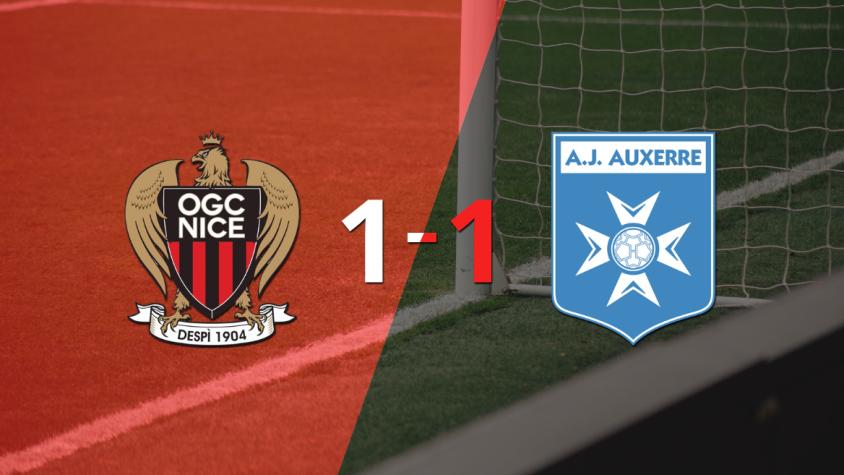 Nice y Auxerre se repartieron los puntos en un 1 a 1