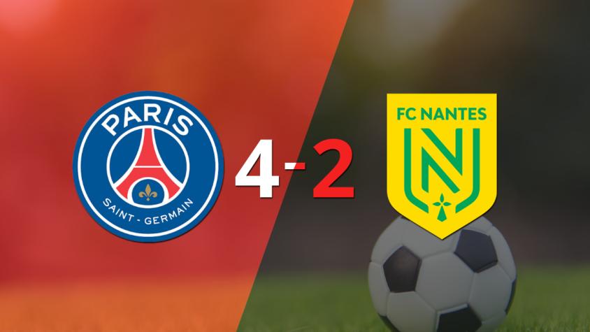 Nantes visitó a PSG y se fue goleado 4-2