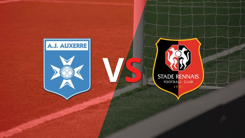 Arranca el segundo tiempo sin goles entre Auxerre y Stade Rennes