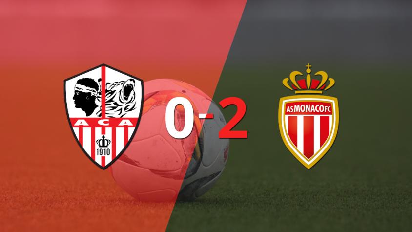 Mónaco venció por 2-0 a Ajaccio AC como visitante