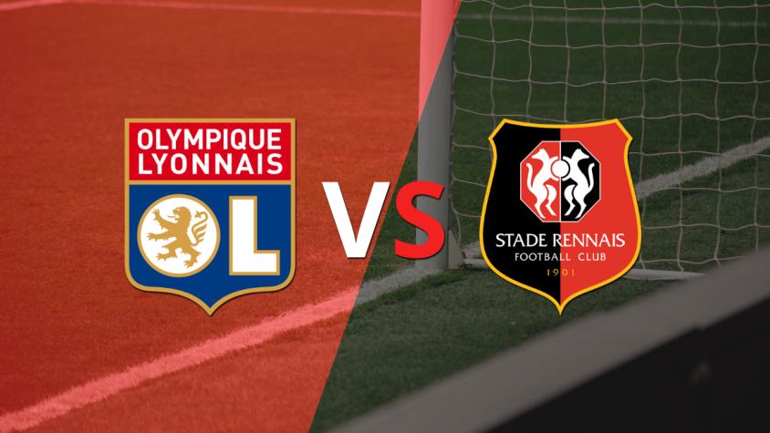 Olympique Lyon vuelve a avanzar en el marcador  y Stade Rennes pierde 3-1 