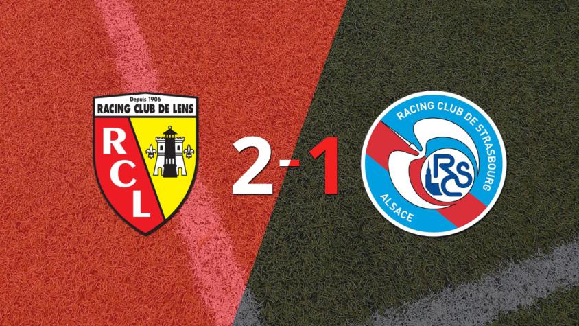 Lens derrotó 2-1 en casa a RC Strasbourg