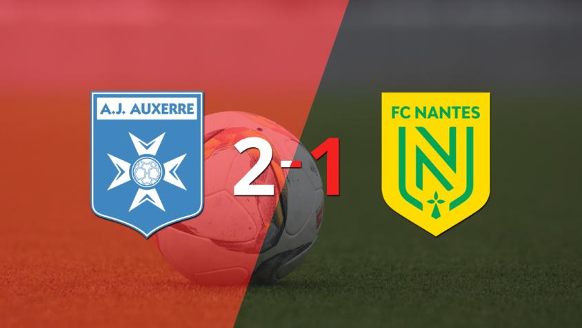 Auxerre consiguió una victoria en casa por 2 a 1 ante Nantes