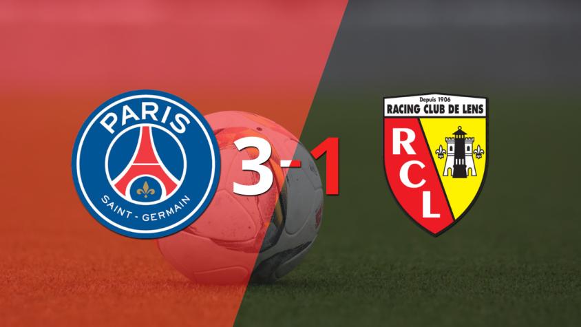 Sin muchas complicaciones, PSG goleó 3-1 a Lens